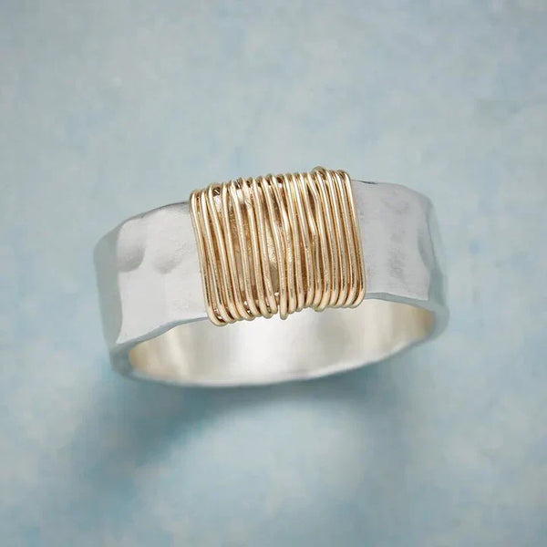 Brenda - Antique Gold and Silver Ring