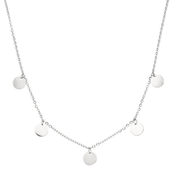 White Gold Funky Buddha Necklace