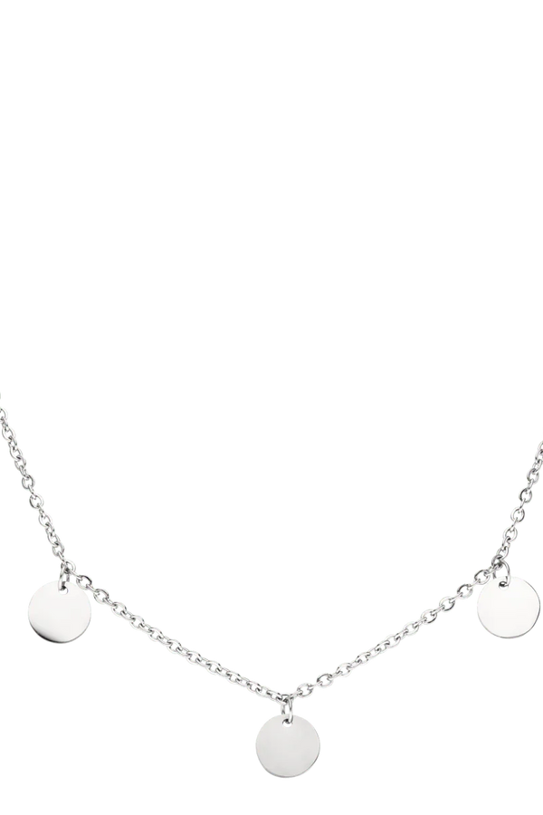 White Gold Funky Buddha Necklace
