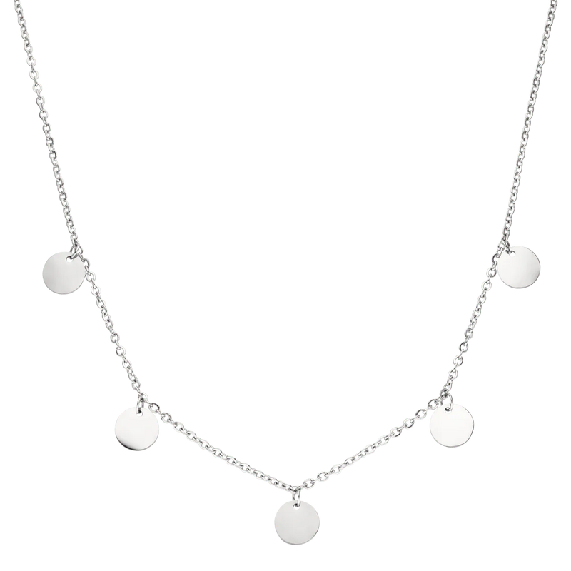 White Gold Funky Buddha Necklace