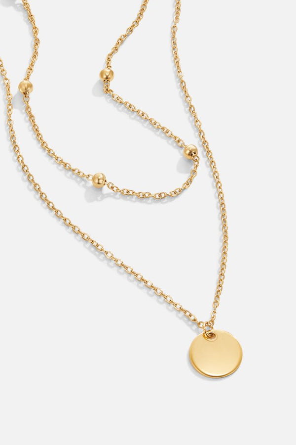 Amanda - Multi-Layered Disc Pendant Necklace
