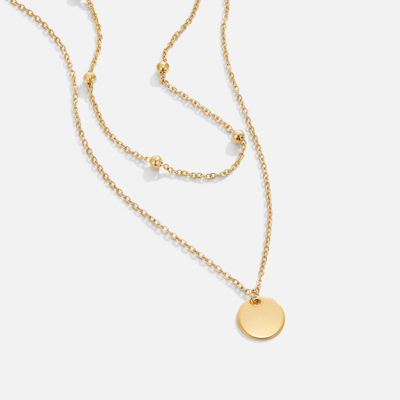 Amanda - Multi-Layered Disc Pendant Necklace