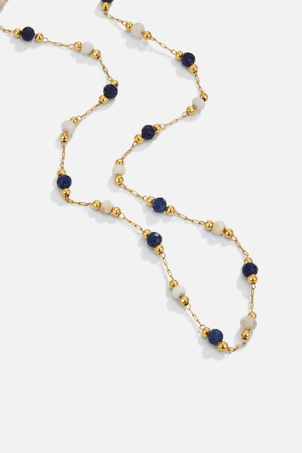 Anna - Midnight Luna Gemstone Necklace