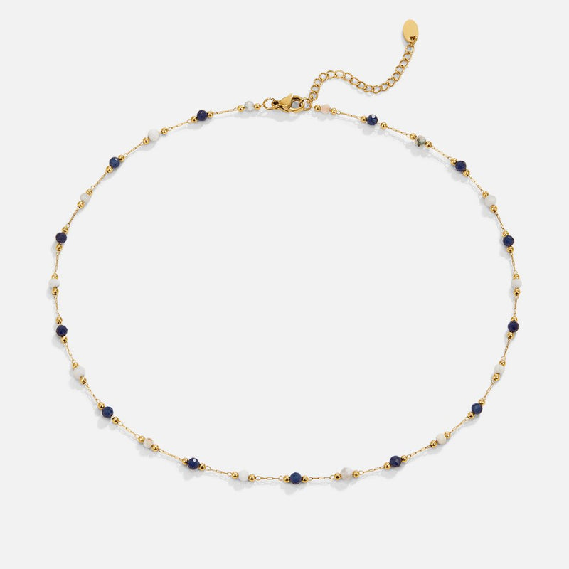 Anna - Midnight Luna Gemstone Necklace
