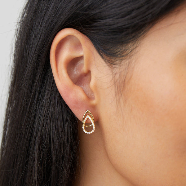Aria - Teardrop Link Earrings