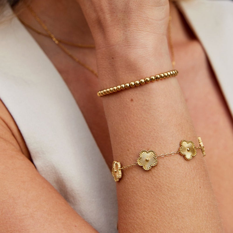 Nila - Gold Beaded Bracelet