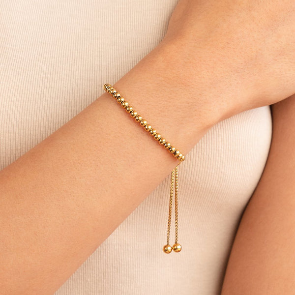 Nila - Gold Beaded Bracelet