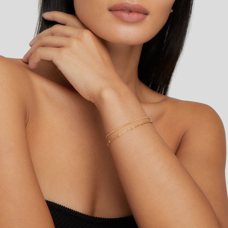 Gold Layered Bracelet by Pia