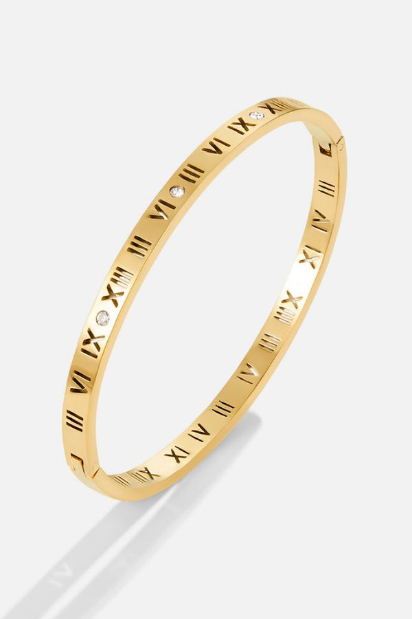 Golden Roman Bangle