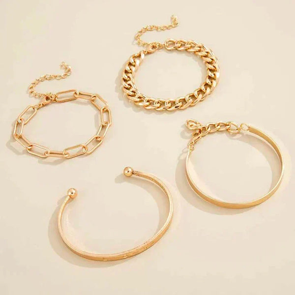 Beatrice - Gold Elan Mercer Bracelet Set