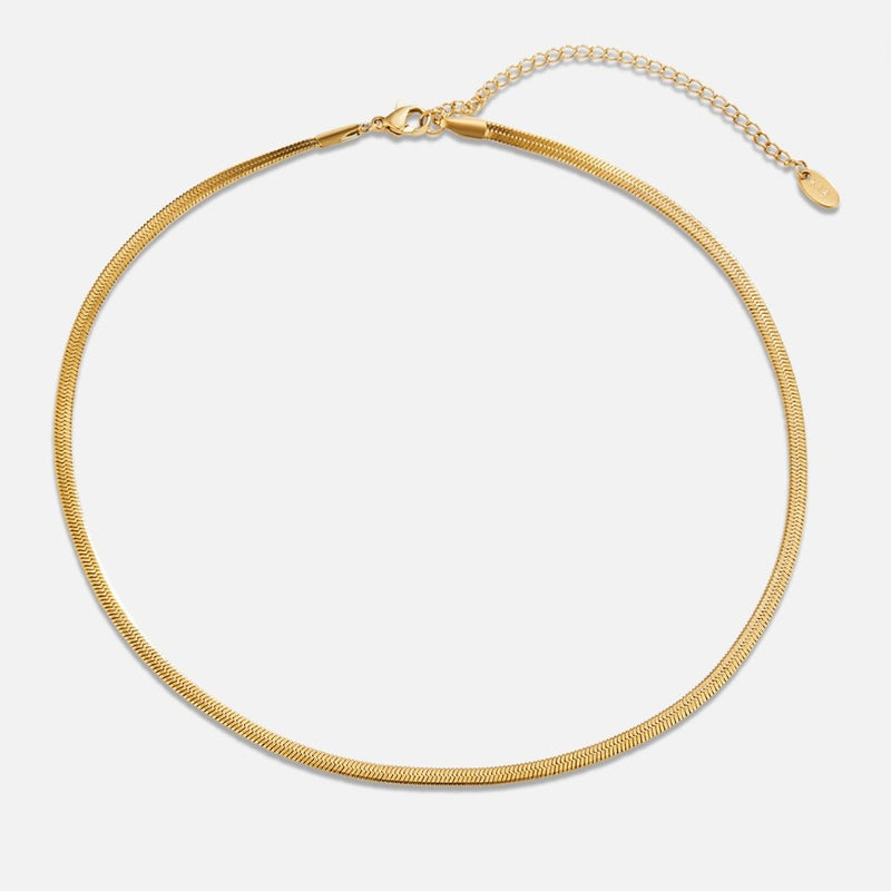 Annie - Gold Snake Chain Necklace