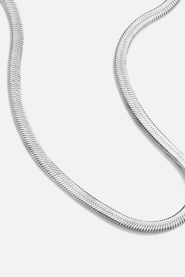 Silver Snake Chain Necklace by Sarya