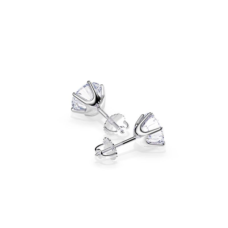 Cecilia - Tera Earrings in White Gold