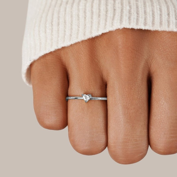 Mini Heart Crystal Ring - 'Small Love'