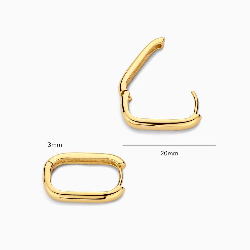 Claudia - Gold Icon Hoop Earrings