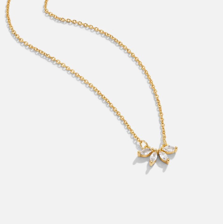 Andrea - Crystal Leaf Necklace