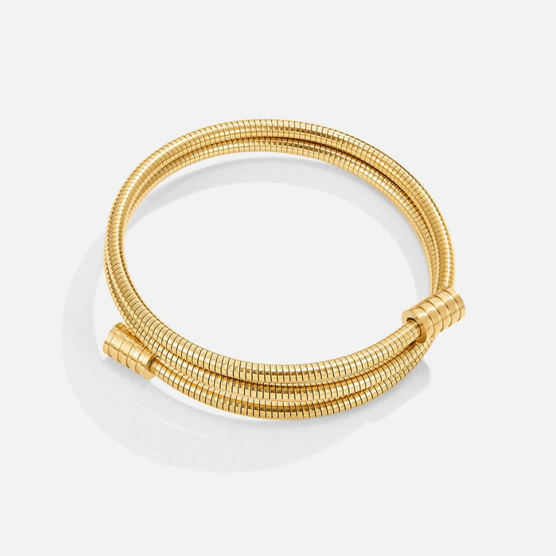 Spiral Gold Bracelet