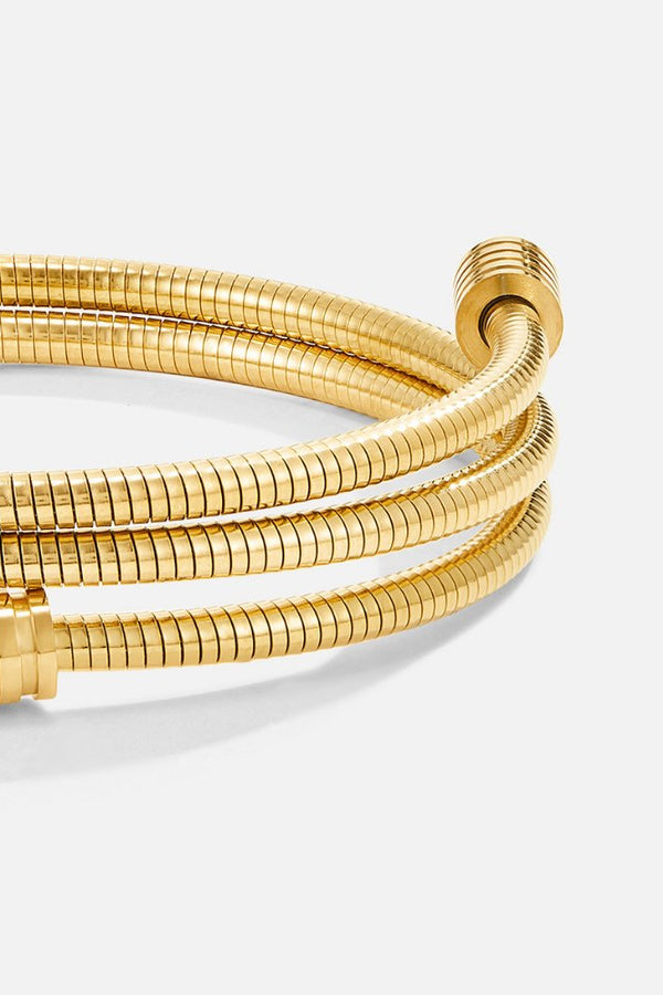 Spiral Gold Bracelet