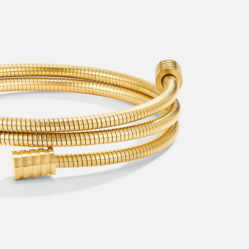 Spiral Gold Bracelet
