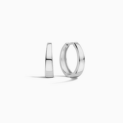 Gia Hoops Earrings | White Gold
