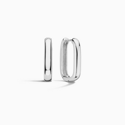 White Gold Iconic Hoop Earrings
