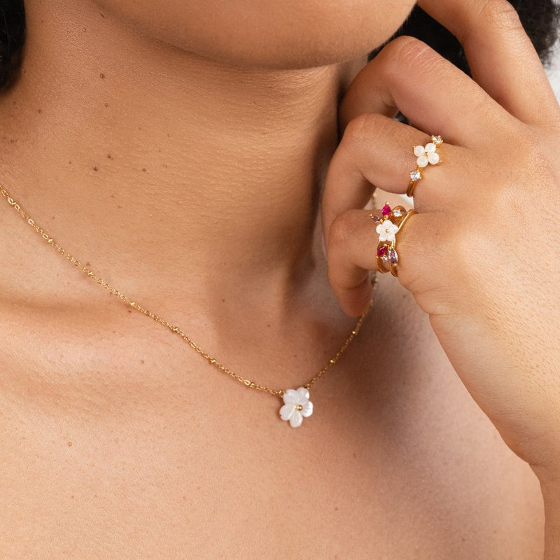 Anastasia - Blossoming Greatness Floral Necklace
